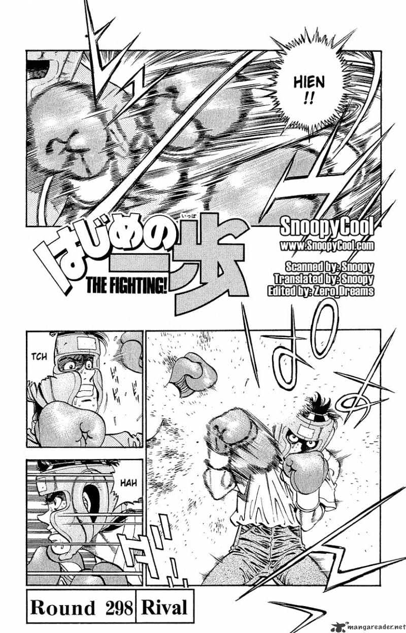 Hajime no Ippo: Fighting Spirit, Chapter 298 image 01